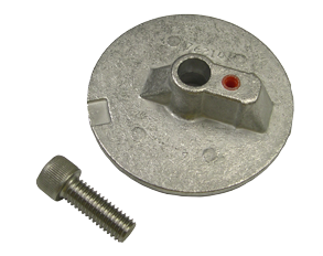 Navalloy Mercury Anode; Trim Tab Anode Flat (No Thread) - 9017677a - 9017677A