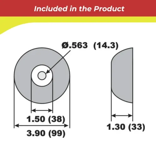 Navalloy Commercial Hull Anode; 0.4kg Disc Anode - 9017701a 02 - 9017701A