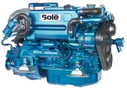 Sol&eacute; SM-82 marine engine with gear box