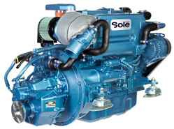Sol&eacute; marine engine SM-94 with gearbox TM93, R=2.77:1 - 9022648 2 - 9022648