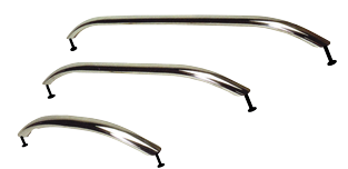 Stainless Steel Grab Rail With M8-Studs, &Oslash;25mm, H=50mm, L=500mm - 9024307 - 9024307
