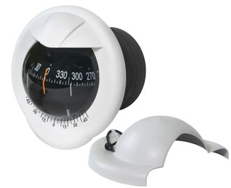 Compass Model 'Pegasus', Bulkhead Mount Compass, 12v, Dial &Oslash;100mm/5&deg;, With Clinometer - 9035270 1 - 9035270