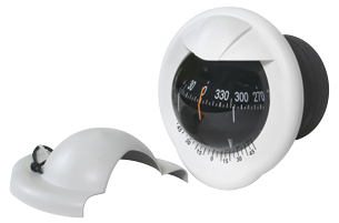 Compass Model 'Pegasus', Bulkhead Mount Compass, 12v, Dial &Oslash;100mm/5&deg;, With Clinometer - 9035270 - 9035270