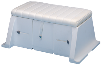 Polyethylene Bench With Adjustable Width, Complete With Padded Cushion - 9038207 1 - 9038207