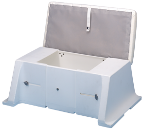 Polyethylene Bench With Adjustable Width, Complete With Padded Cushion - 9038207 - 9038207