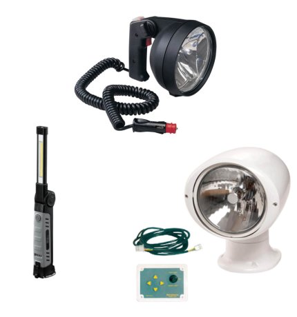 Search- & deck flood lights