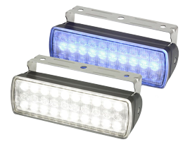 Hella Sea Hawk Xl Width Beam, Black Housing, Ip67, 750 Lumen (White 12w/Blue 4w) - 9041411 - 9041411