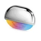 Hella Apelo RGB step light, chrome plastic, 12/24VDC, IP67 - 9041447 - 9041447