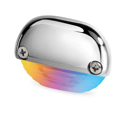 Hella Apelo RGB step light, Stainless Steel, 12/24VDC, IP67 - 9041448 - 9041448