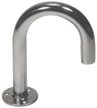 Stainless Steel Cable Through Deck Lead, H=145mm, B=115mm, &Oslash;base=25mm, &Oslash;tube=17x20mm - 9048050 - 9048050