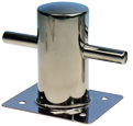 Stainless Steel Bollard With Base, &Oslash;70mm, 120x150x145mm - 9048350 - 9048350