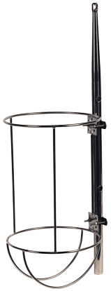 Stainless steel fender baskets, upright model for 1 fender
