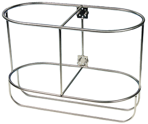 Stainless Steel Fender Basket, Upright Model For 2 Fenders, A=375mm, B=320mm (Comet 3) - 9048731 1 - 9048731