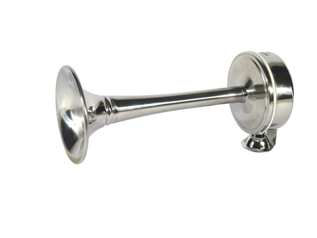 Stainless Steel Electro-Magnetic Boat Horn Type 'Duck', Single Tone, 12v (114db(A)-570hz) - 905052 - 905052