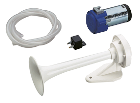 ABS-horn with compressor