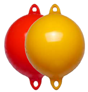 Anchor buoy&rsquo;s (marker buoy&rsquo;s), round with 2 eyes