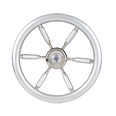 6-Spoke Wheel 'Leader Silver' Stainless Steel with Silver-Look, &Oslash;370mm, Depth 94,7mm - 9062137 1 - 9062137