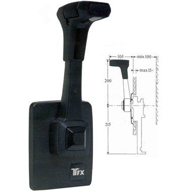 Dual Action Side Mount Control B80, Standard - 9065009 4 - 9065007