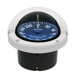 Ritchie Compass Model 'Supersport Ss-1002' 12v, Flush Mount Compass, Dial &Oslash;93,5mm/5&deg;, White - 9067019 - 9067019