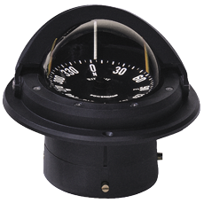 Ritchie Compass Model 'Voyager F-82', 12v, Flush Mount Compass, Dial &Oslash;76,2mm/5&deg;, Black - 9067054 - 9067054