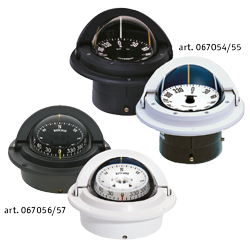 Ritchie Compass Model 'Voyager F-82w', 12v, Flush Mount Compass, Dial &Oslash;76,2mm/5&deg;, White - 9067055 1 - 9067055