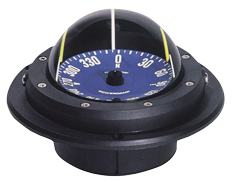 Ritchie Compass Model 'Voyager Ru-90', Flush Mount Compass, Dial &Oslash;76,2mm/5&deg;, Black - 9067058 - 9067058