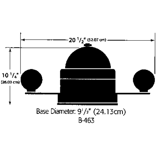 Ritchie Compass 'Globemaster B-463', 12/24/32v, Binnacle Mount, Dial &Oslash;152,4mm/2 Of 5&deg;, Black - 9067301 1 - 9067301