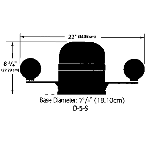 Ritchie Compass 'Globemaster D-5-S-B', 12/24/32v, Binnacle Mount, Dial &Oslash;127mm/2 Of 5&deg;, Black - 9067310 1 - 9067310