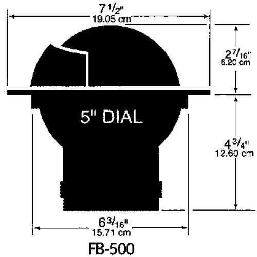 Ritchie Compass 'Globemaster F-600', 12/24/32v, Flush Mount, &Oslash;152,4mm/2 Of 5&deg;, Black (Power) - 9067367 1 - 9067367