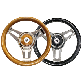 allpa 3-Double-spoke stainless steel steering wheel 'Model 31'