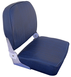 Springfield Folding Boat Chair Model 'Corfu', Dark Blue - 9069122 - 9069122