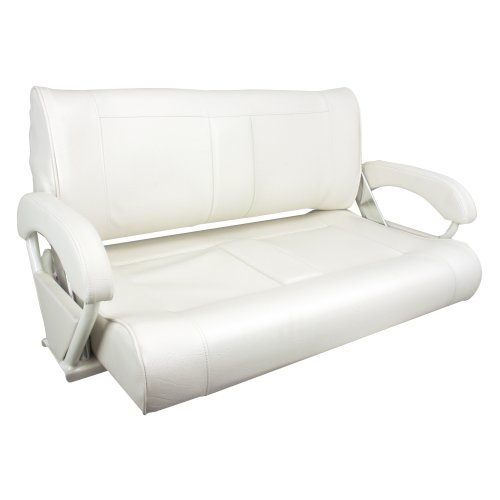Boat Seat Model 'Twin 46' Flip-Back, White - 9069232 - 9069232