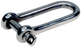 Stainless Steel Shackle, &Oslash;6mm - 9072610 - 9072610