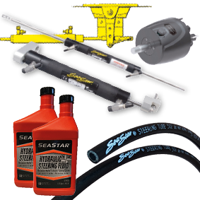 Dometic SeaStar Hydraulic sterndrive steering for older Mercruisers & BMW