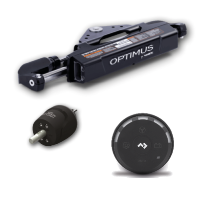 SeaStar Set E-actuator Outboard for 1 engine & 1 steering position with Optimus link - 9074330 - 9074330