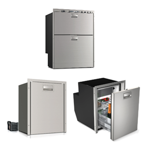 Stainless steel AISI 316 built-in drawer refrigerators 'Sea Drawer'