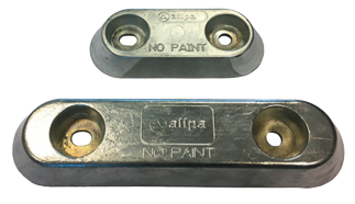 Zinc Anode For Bolt Mounting, Hole Pitch = 80mm (0,88kg) - 9077860 - 9077860