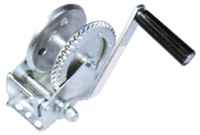 Zinc Plated Trailer Winch 3.1:1, Pull 360kg, 1-Speed - 9078001 - 9078001