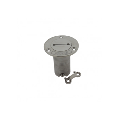 Stainless Steel Deck Entries 'Gas', Hose Connection &Oslash;38mm, Flange &Oslash;76mm, 0&deg; Model - 9078219 - 9078219