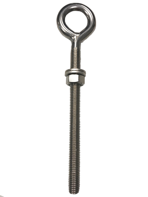 Eye bolt with fixed eye