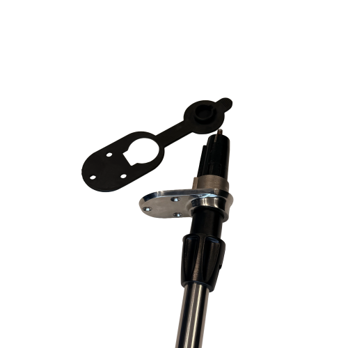 Retractable All-Round Light, 12v/10w, 360&deg;, Black Housing, H=545mm - 9078605 02 - 9078605