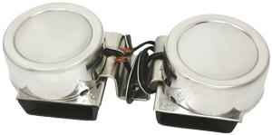 Stainless Steel Mini Electro-Magnetic Boat Horn, Single Tone, &Oslash;82mm, 12v - 9078660 2 - 9078660