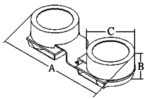 Stainless Steel Mini Electro-Magnetic Boat Hornset, Dual Tone, 2x&oslash;82mm, 12v - 9078661 1 - 9078661