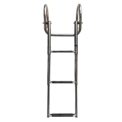 Stainless Steel Telescopic Bathing Ladder 'Prince' For Transform Platform; 4+1 Oval Steps - 9078804 - 9078804