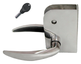 Stainless Steel Magnetic Door Latch Left With Lock (Without Strike), Door Thickness 16-18mm - 9078905 - 9078905