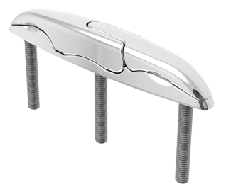 Stainless Steel X-Folding Cleat, A=151, B=25, H1=21, H2=37mm, Mounting 3xm8/50mm - 9078955 - 9078955