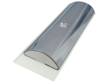 Kunststof basisprofiel laag voor 'Sphaera 35', minimale order 12m, wit - 9080322r - 9080322R