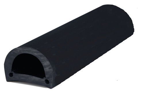 PVC Fender Profile, Dock 90, B=90mm, Black; 1 Coil Of 16m - 9080490r 3 - 9080490R