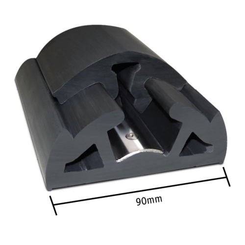 Pvc Fender Profile 'Bino', B=90mm, Black (Minimum Order In Multiples Of 10mtr) - 9080749 - 9080749