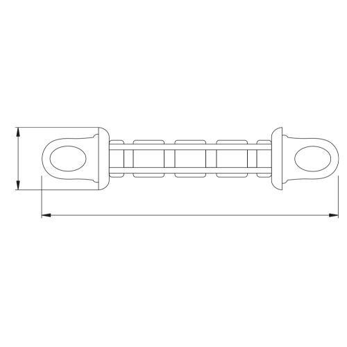 Landvastveer met schokdemper master mooring Junior 7-9 ton - 9081260 dim 72dpi - 9081260